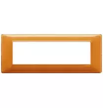 Placca 7 moduli Reflex arancio in tecnopolimero Vimar 14657.48