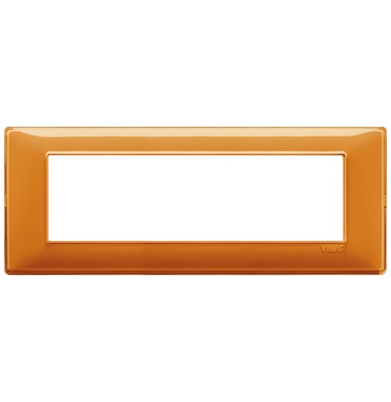 Placca 7 moduli Reflex arancio in tecnopolimero Vimar 14657.48
