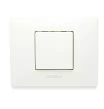 Placca Master Mix 2 posti in tecnopolimero Bianco Aspen 21MX102