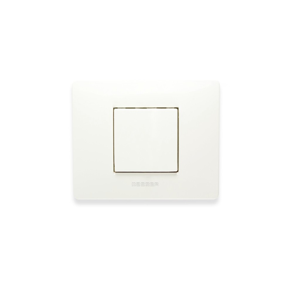 Placca Master Mix 2 posti in tecnopolimero Bianco Aspen 21MX102