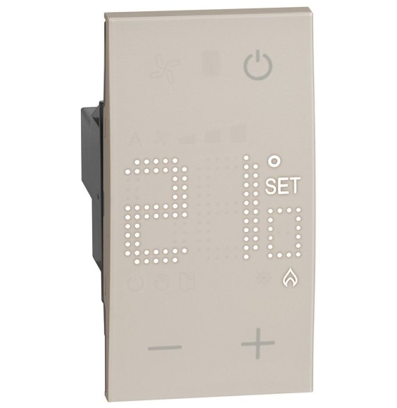 Termostato ambiente elettronico Sabbia Bticino Living Now KM4441