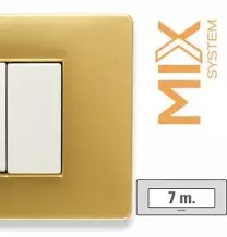 Placca Master Mix 7 posti in tecnopolimero Star dust  21MX327