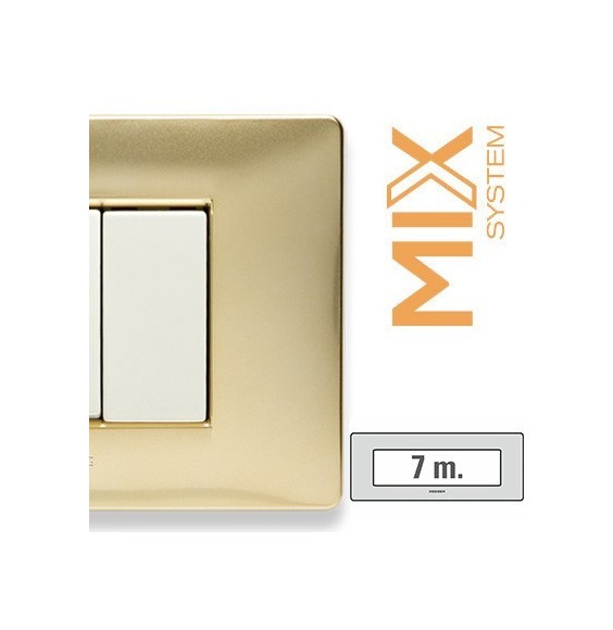Placca Master Mix Oro Karat in Tecnopolimero 7 Posti  21MX247