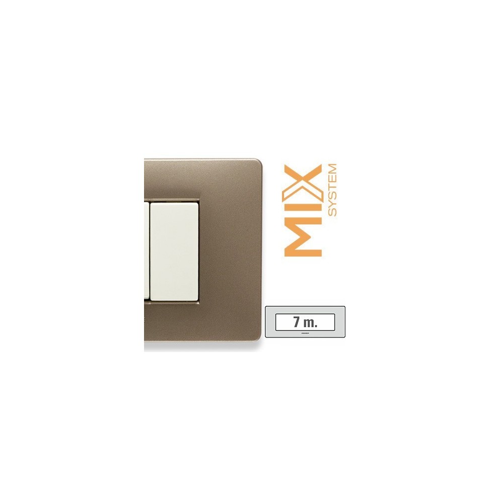 Placca Master Mix 7 posti in tecnopolimero Vulcano 21MX557