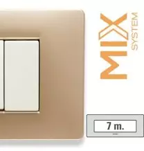 Placca Master Mix 7 posti in tecnopolimero Sahara 21MX547