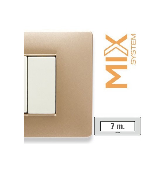 Placca Master Mix 7 posti in tecnopolimero Sahara 21MX547