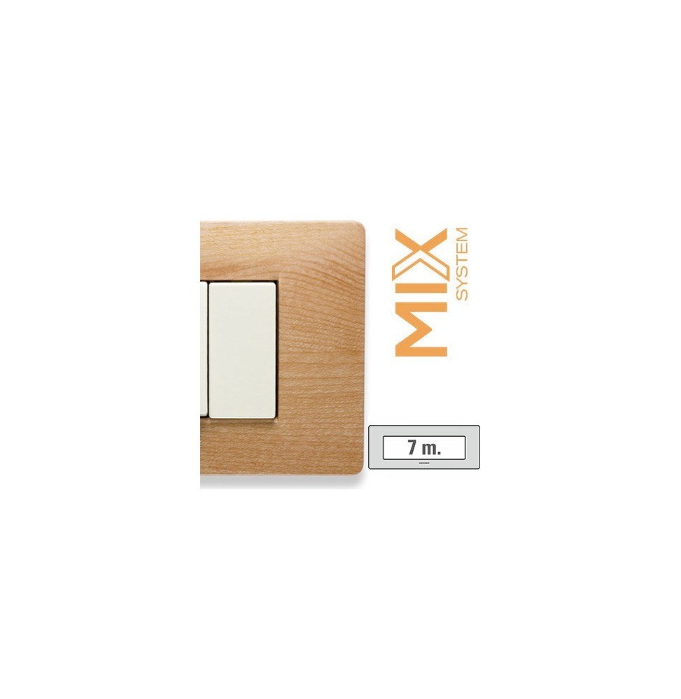 Placca Master Mix Essenza Williams in tecnopolimero 7 posti  21MX457