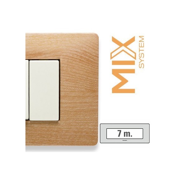 Placca Master Mix Essenza Williams in tecnopolimero 7 posti  21MX457