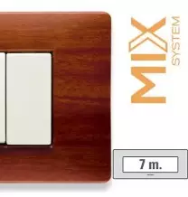 Placca Master Mix Essenza cherry 7 posti in tecnopolimero 21MX417