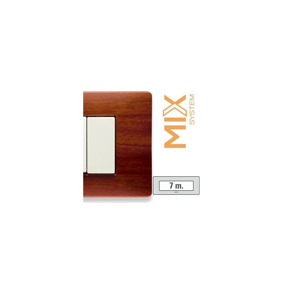 Placca Master Mix Essenza cherry 7 posti in tecnopolimero 21MX417