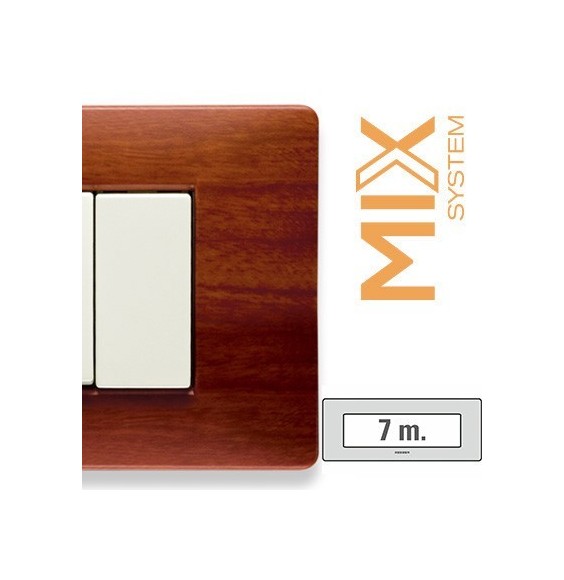 Placca Master Mix Essenza cherry 7 posti in tecnopolimero 21MX417