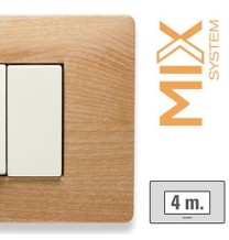 Placca Master Mix Essenza Williams in Tecnopolimero 4 Posti  21MX454