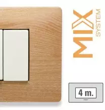 Placca Master Mix Essenza Williams in Tecnopolimero 4 Posti  21MX454