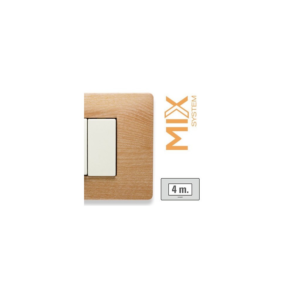 Placca Master Mix Essenza Williams in Tecnopolimero 4 Posti  21MX454