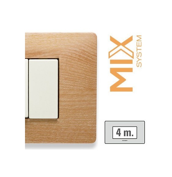Placca Master Mix Essenza Williams in Tecnopolimero 4 Posti  21MX454