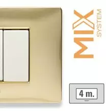 Placca Master Mix Oro Karat in Tecnopolimero 4 Posti  21MX244