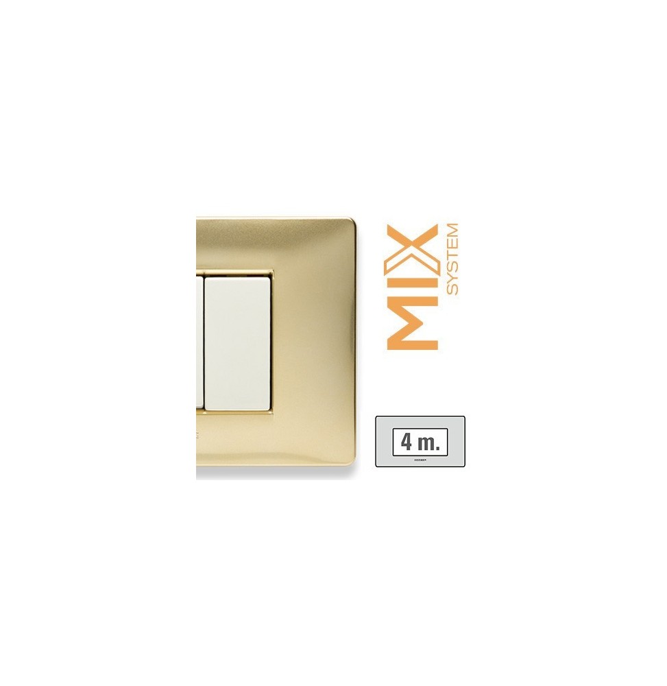 Placca Master Mix Oro Karat in Tecnopolimero 4 Posti  21MX244