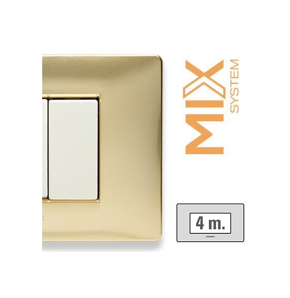 Placca Master Mix Oro Karat in Tecnopolimero 4 Posti  21MX244