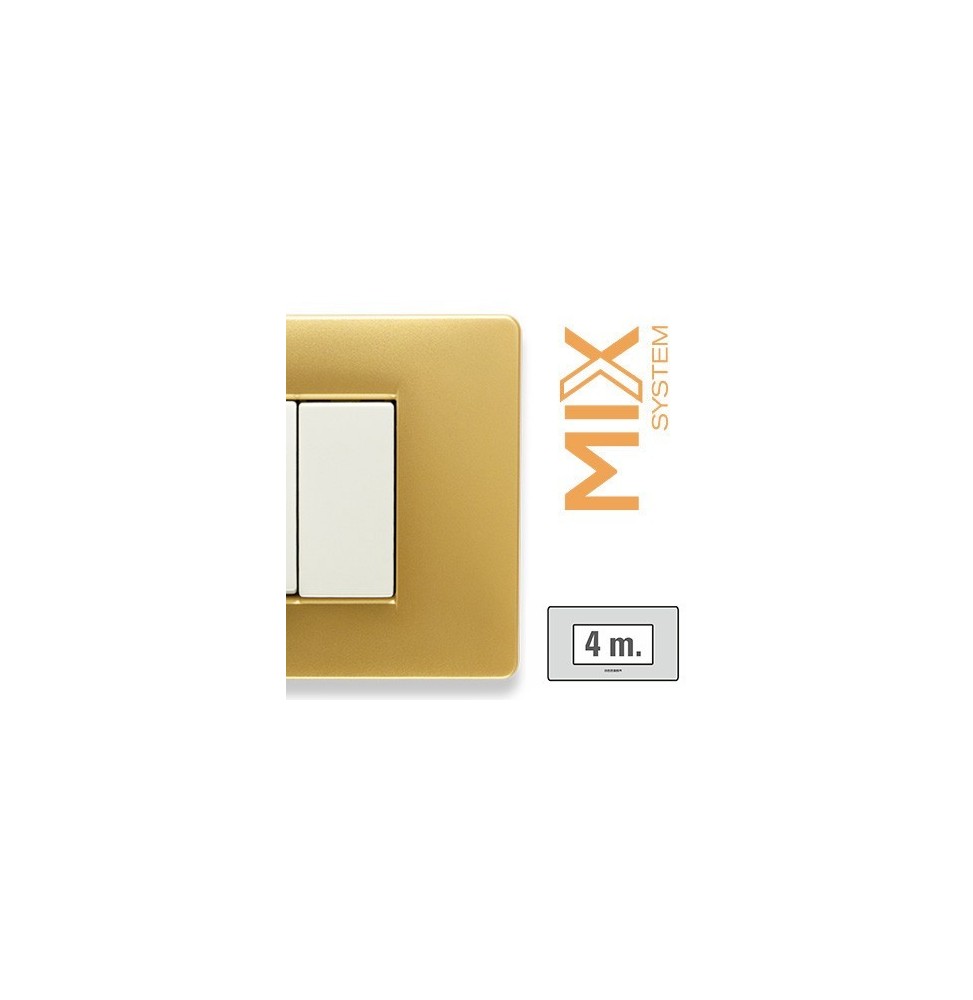 Placca Master Mix 4 posti in tecnopolimero Star dust  21MX324