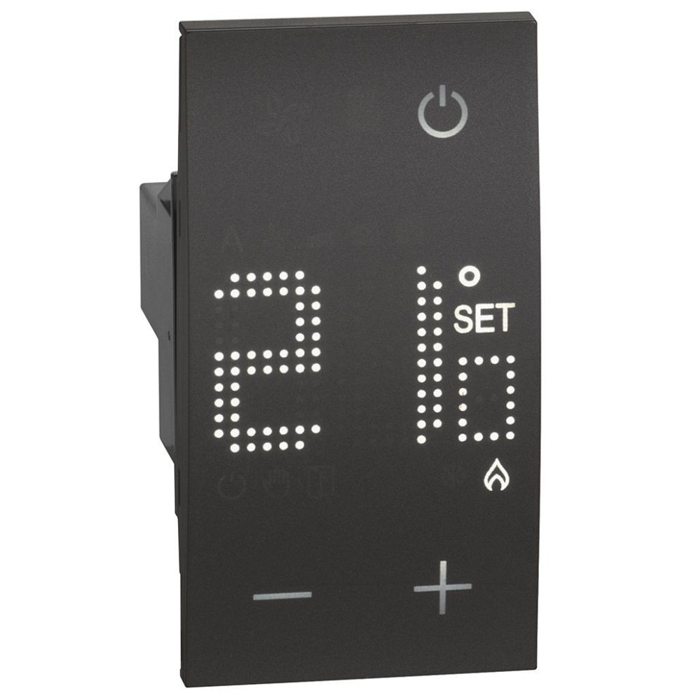 Termostato ambiente elettronico Nero Bticino Living Now KG4441 Termostato ambiente elettronico Nero Bticino Living Now KG4441