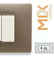 Placca Master Mix 4 posti in tecnopolimero 21MX554