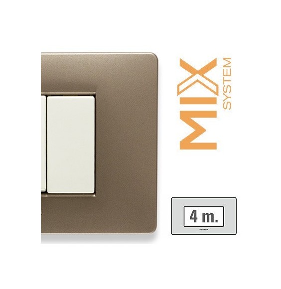 Placca Master Mix 4 posti in tecnopolimero 21MX554