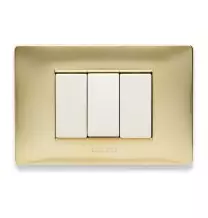 Placca Master Mix Oro Karat in Tecnopolimero 3 Posti 21MX243