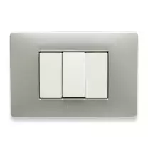 Placca Master Mix Grey Moon in Tecnopolimero 3 Posti 21MX253