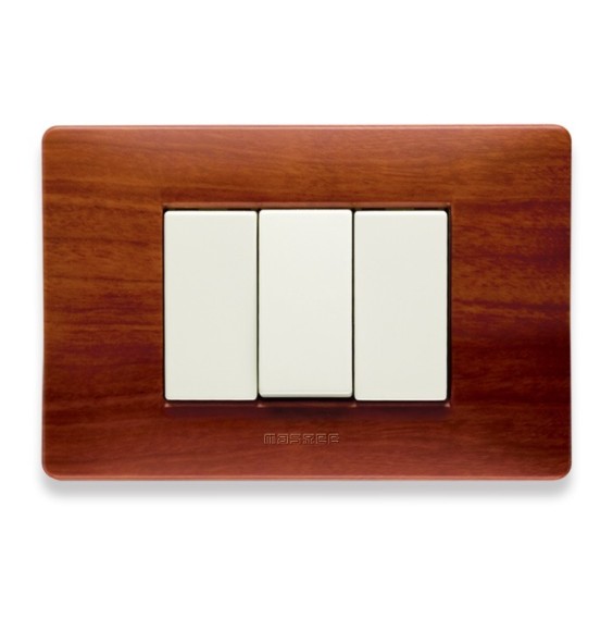 Placca Master Mix Essenza Cherry 3 posti in tecnopolimero 21MX413