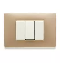 Placca Master Mix 3 posti in tecnopolimero Sahara 21MX543