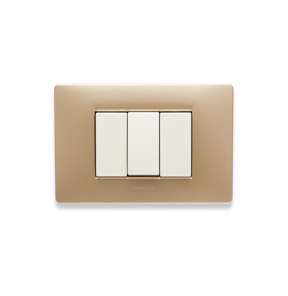 Placca Master Mix 3 posti in tecnopolimero Sahara 21MX543