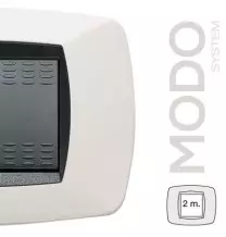 Placca Master Modo 2 posti in tecnopolimero Bianco 39TC102