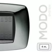 Placca Master Modo 4 posti in tecnopolimero Cromato 39TC224