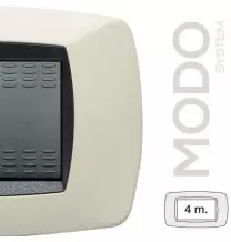 Placca Master Modo 4 posti in tecnopolimero Avorio 39TC284