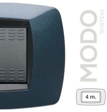 Placca Master Modo 4 posti Blu notte in tecnopolimero 39TC354