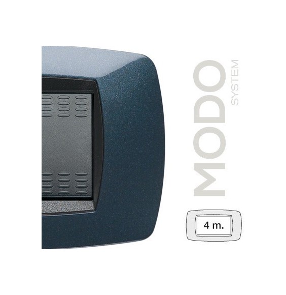 Placca Master Modo 4 posti Blu notte in tecnopolimero 39TC354