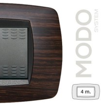 Placca Master Modo 4 posti in tecnopolimero Wenge'  39TC464