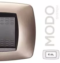 Placca Master Modo 4 posti in tecnopolimero Rame opaco 39TC544