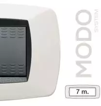 Placca Master Modo 7 posti in tecnopolimero Bianco 39TC107