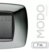 Placca Master Modo Cromato in Tecnopolimero 7 Posti 39TC227