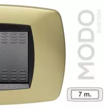 Placca Master Modo 7 posti Ottone opaco in tecnopolimero 39TC247