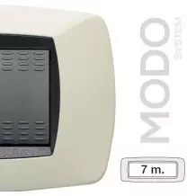 Placca Master Modo 7 posti in tecnopolimero Avorio 39TC287