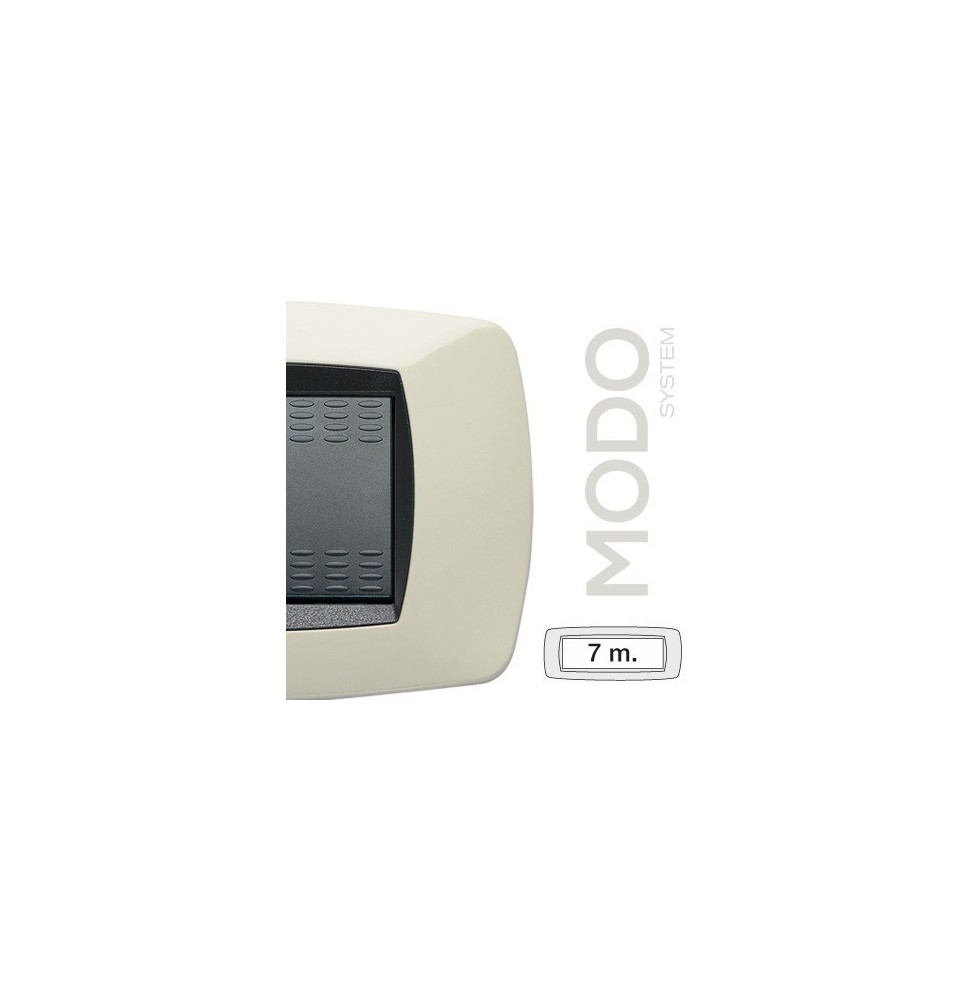 Placca Master Modo 7 posti in tecnopolimero Avorio 39TC287