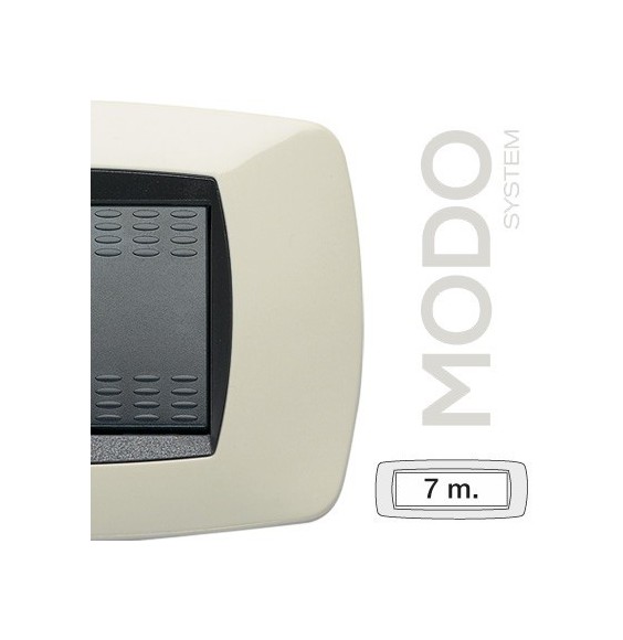 Placca Master Modo 7 posti in tecnopolimero Avorio 39TC287