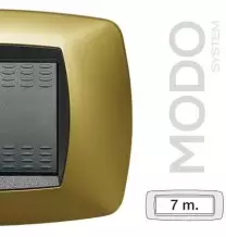 Placca Master Modo 7 posti Giallo perla in tecnopolimero 39TC327