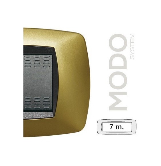 Placca Master Modo 7 posti Giallo perla in tecnopolimero 39TC327