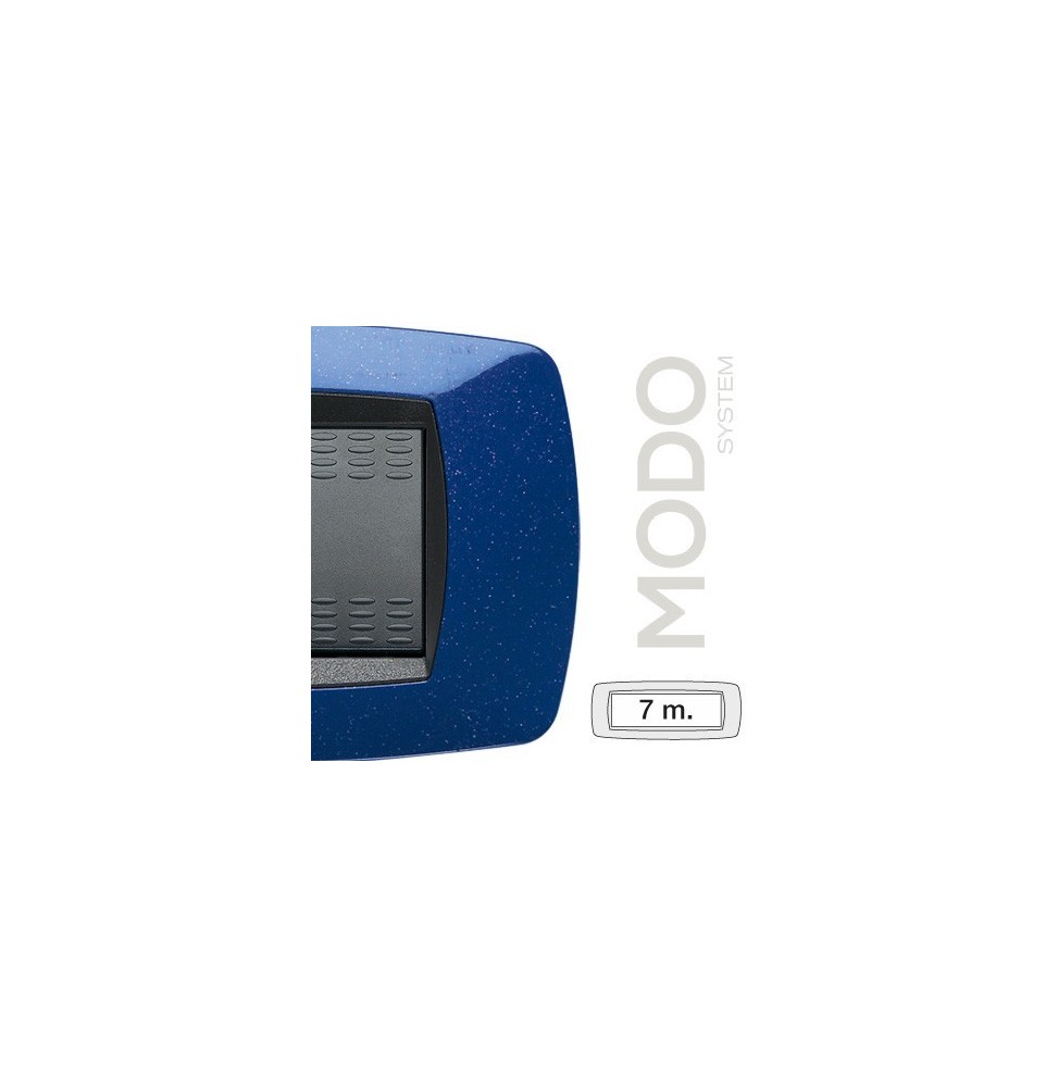 Placca Master Modo Blu Vio in Tecnopolimero 7 Posti 39TC367
