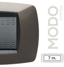 Placca Master Modo 7 posti in tecnopolimero grigio antracite 39TC387