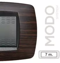 Placca Master Modo 7 posti in tecnopolimero Wenge' 39TC467
