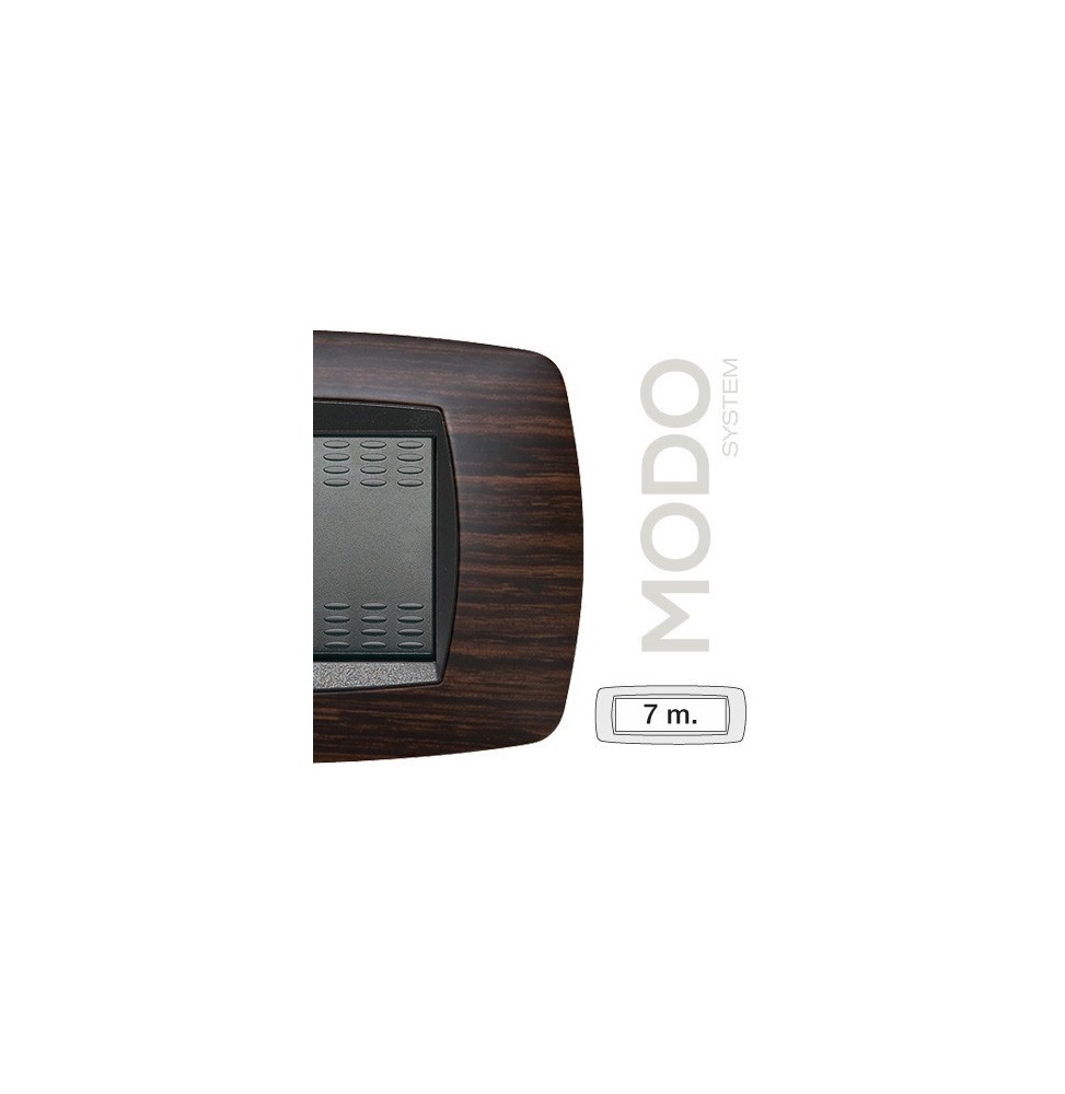 Placca Master Modo 7 posti in tecnopolimero Wenge' 39TC467